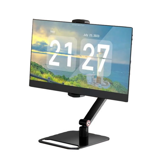 Tosman Portable Screen Stand Extended Secondary Screen Adjustable Tablet Stand Telescopic Rotation Lift iPad Monitor Universal 360 Degree Three-Section Bedside Support Stand Desktop Stand Desktop Stand Heightened Model/Dual-Force Arm Support