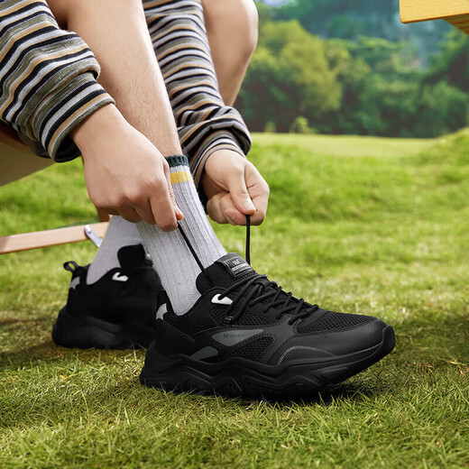 361 Sportschuhe Herren Sommer-Mesh Retro Outdoor Erhöhung der schwarzen Pendelschuhe Casual Dad Schuhe 672426763f-4