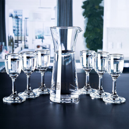 Ocean imported crystal glass tall white wine cup, small wine cup, wine divider set, household spirit cup, one cup, original imported 30ml, 6 pieces