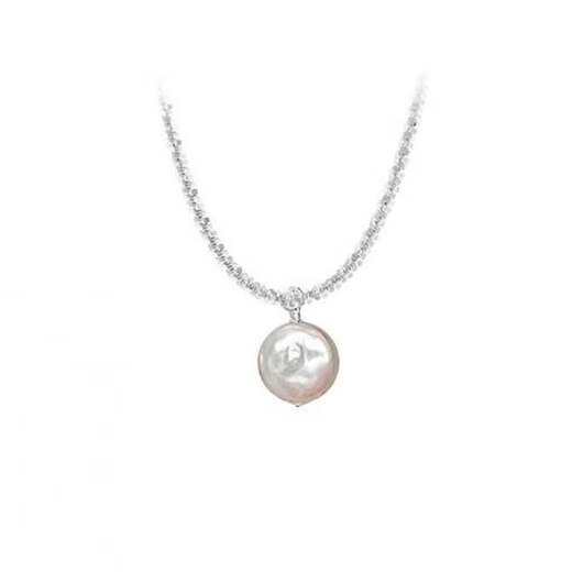Profitez d'abord de (Chuxiang) S925 Silver Baroque Pearl Star Collier Girl Friends Monica La même chaîne de clarbone de luxe léger 1381dz-silver-S925 925 Silver