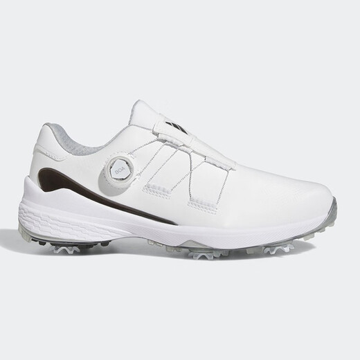 阿迪达斯（adidas）高尔夫球鞋男士ZG23系列新款球鞋 轻量防滑防水有钉鞋 BOA运动鞋  GY9713 白/黑/银 44 （UK9.5）