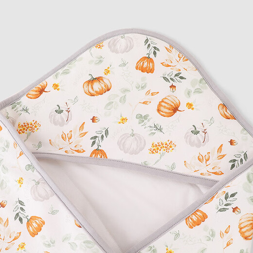YEEHOO baby sleeping bag quilt newborn baby quilt 7A antibacterial newborn baby quilt warm, jump-proof, windproof and breathable Camellia Pumpkin-Four Seasons Recommended 18-22 90x90cm