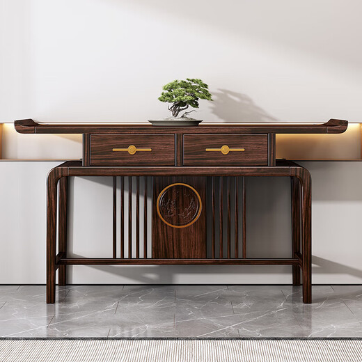 Congyou Bogu rack ebony wood solid wood new Chinese bookshelf Duobao Pavilion living room partition tea cabinet tea display cabinet tea room solid wood Bogu rack