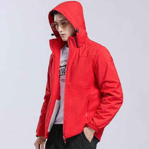 Woodpecker (Tucano) Plus Chaqueta integrada de terciopelo para mujeres y hombres con una sola capa de otoño e invierno chaqueta de montañismo