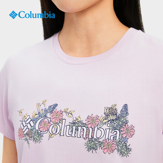 Columbia哥伦比亚T恤女25春夏户外吸湿干爽透气休闲圆领短袖AR5795 686 M 160/84A