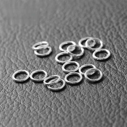 DL 1998pt950 platinum buckle universal platinum open ring necklace tail link platinum double layer thick ring-(no welding)