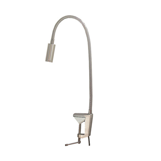 LED长臂台灯折叠弯曲工字夹式30度聚光雕刻车间维修绘图工作台灯 G夹-T10-白光-加长版 按钮开关