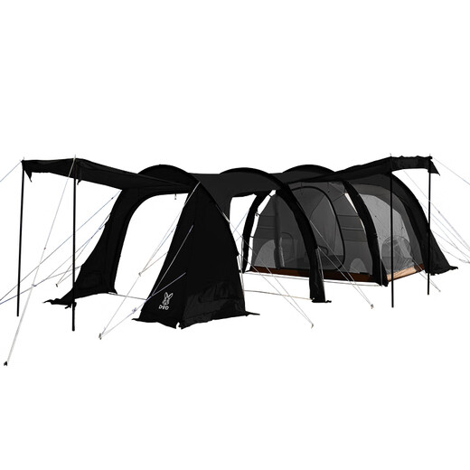 DOD japonais exquis Outdoor Camping Protection solaire Pergola Multi-personne T5 Tunnel Tent TN5-695 Camping suspendu tente intérieure noire TN5-695-BK