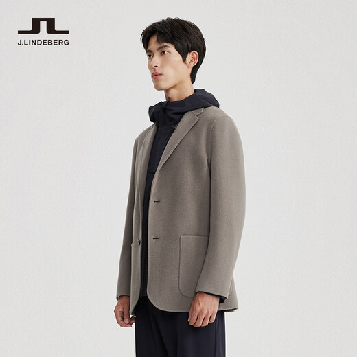 J. Lindeberg Einkaufszentrum Einkaufszentrum Gleicher Stil Frühling und Sommergeschäft pendeln Mode Pure Wollanzug Wolljacke für Männer 522427001 L5o Industrial Grey S