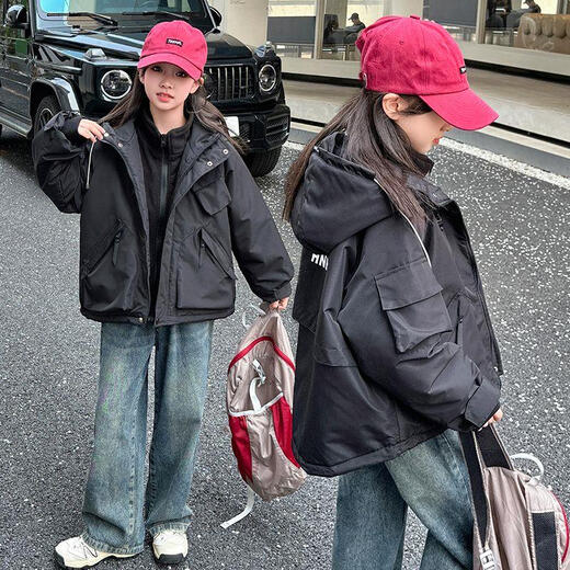 Chaqueta para niñas de peces de pudín para niñas para niños otoño e invierno