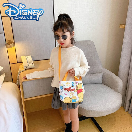 迪士尼（Disney）儿童包包童单肩包挎包卡通帆布韩版时尚儿童斜挎包洋气手拎包 9766粉独角兽
