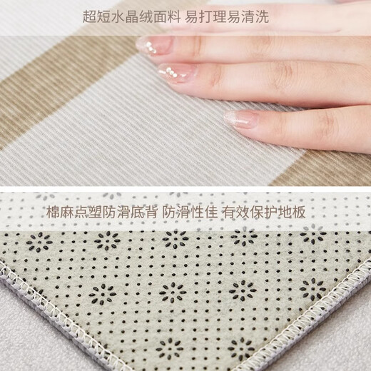 Zunxun rocking chair floor mat non-slip rectangular simple study special cream style desk swivel chair soundproof living room Fenghua-1M 80*120cm