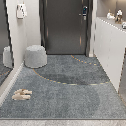 Hua Feihua entrance door light luxury mat entrance bedroom entrance living room stain-resistant carpet entry Geometry 300*400cm whole piece customized model non-returnable and non-exchangeable