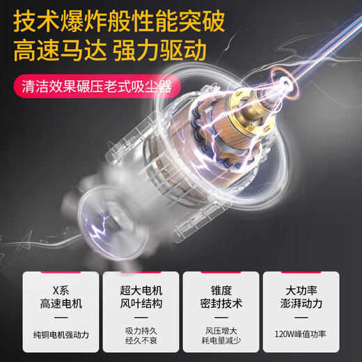 CHIGO Car Vacuum Cleaner Home High Suction Wireless Handheld Small Car Desktop Portable New Energy Dust Collector