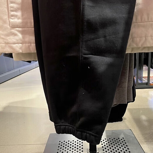 Nike (NIKE) men's pants, new summer sports pants, plus velvet warmth and tucked feet, fashionable loose and comfortable casual pants, DX1365-010/black S