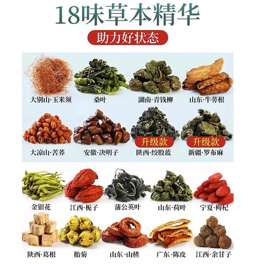 光岳楼 玉米须桑叶茶 蒲公英青钱柳绞股蓝罗布麻山楂养生茶茶包 玉米须桑叶三盒装（10g*90包）