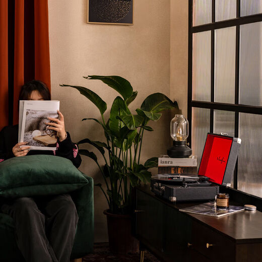 SONY applicable retro gramophone portable LP vinyl record player antique old-fashioned record player 3D stereo Bluetooth audio plug-in upgrade + stylus sound quality upgrade