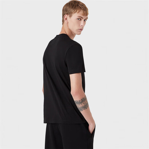 ARMANI/阿玛尼 EA 男士经典时尚鹰标短袖圆领T恤 8N1TN5 1JPZZ 深灰色 686 M