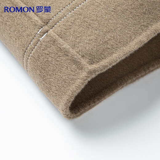 Romon sheep wool woolen jacket men's autumn and winter thickened young and middle-aged business casual lapel jacket men's clothing
