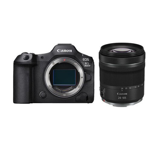 Canon r5 second generation full-frame professional mirrorless camera EOS R5 Mark II 8K video professional camera vlog shooting r52 flagship digital camera R5 second generation stand-alone + RF24-105STM disassembled lens Package 1 including basic accessories ready to shoot and use