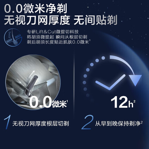 飞利浦剃须刀电动奢享9系整机荷兰进口剃胡刀刮胡刀胡须刀生日礼物送男友送长辈 蜂巢奢享9系SP9886 礼盒装