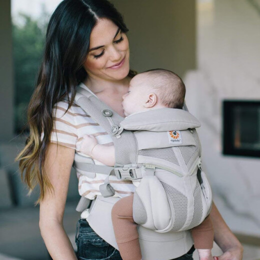 ERGObaby American two-dog carrier omni breathable breeze upgrade series full stage four-style baby carrier baby artifact Omni breathable model - gray