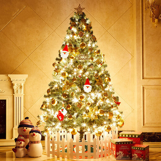 Abaoli Christmas Tree Set Christmas Decorations Mall Shop School Home Christmas Scene 1.5 Meter Luxury Encryption