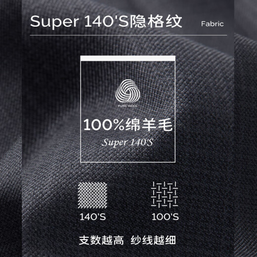 威可多（VICUTU）【Pt 30】男士商务西装休闲经典舒适羊毛格纹通勤婚礼礼服外套 170B西装或马甲或81B西裤 页岩灰马甲