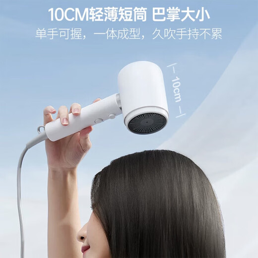 Xiaoshi (showsee) home hotel dormitory hair dryer high power 20 million high concentration negative ions hair care high wind speed drying noise reduction leafless gift portable 1800W high power hair dryer large air volume A10 comes standard with 20 million negative ions