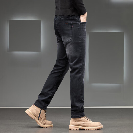 Jeep Spirit Jeans Herren Frühling und Herbst Neue gerade elastische elastische Slim-Pass