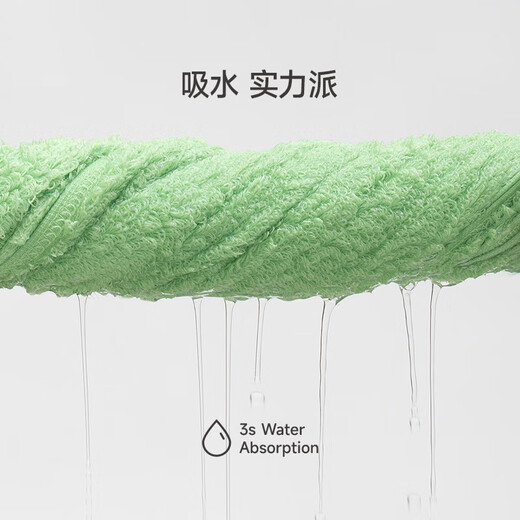 The most youthful square towel Xinjiang Awati long-staple cotton antibacterial pure cotton absorbs water and does not shed lint sealed children's face wash towel blue one pack 34*34 cm 52g square towel small size