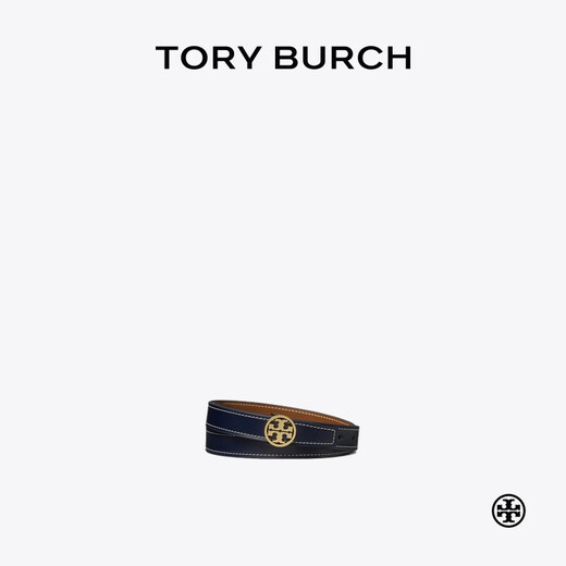 Tory Burch Miller Belt Belt TB 159072 Tory Navy / Gold 400 XS (880mm25mm)