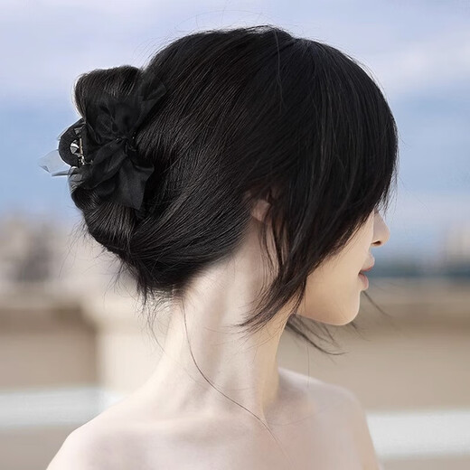 向晚发夹发卡蝴蝶结抓夹女后脑勺盘发发抓头发夹子发夹鲨鱼夹七夕礼物