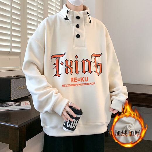 Boledi autumn and winter 12-15-year-old junior high school boy plus velvet thickened sweatshirt 16 teenagers big children's base shirt top MQ-9793 black (with velvet thickened) high quality 170 XL (recommended 110-130Jin [Jin equals 0.5 kg])