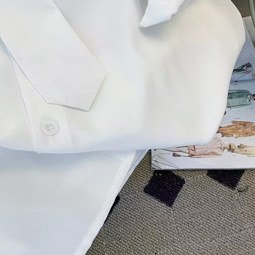 Bomi Tu (BOMITU)-Short-sleeved shirt men's loose and versatile casual half-sleeved top handsome student Hong Kong style five-point sleeve summer jacket white L