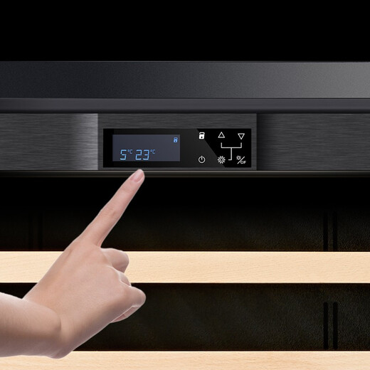 PULADI variable frequency first-level energy efficiency red wine cabinet constant temperature wine cabinet embedded frost-free wine compressor home living room commercial display office refrigerated cabinet variable frequency ice bar double combination/black/new style 672L