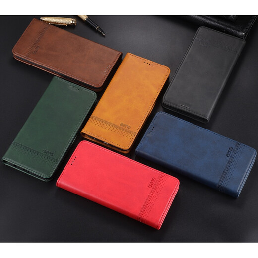 Ju Xiaozhi Convient pour Apple 11 Étui en Cuir à Clapet pour iPhone 11 Portefeuille Étui à Cartes Bord Complet Silicone Souple Coque de Protection Cuir Haut de Gamme Aspiration Magnétique iPhone 11 Jaune