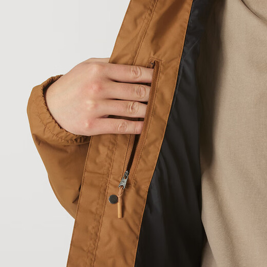 添柏岚（Timberland）冲锋衣男春夏户外登山服硬壳工装夹克防风连帽防水外套A695W A695WEH2/深小麦色 XS 165 建议100-120斤