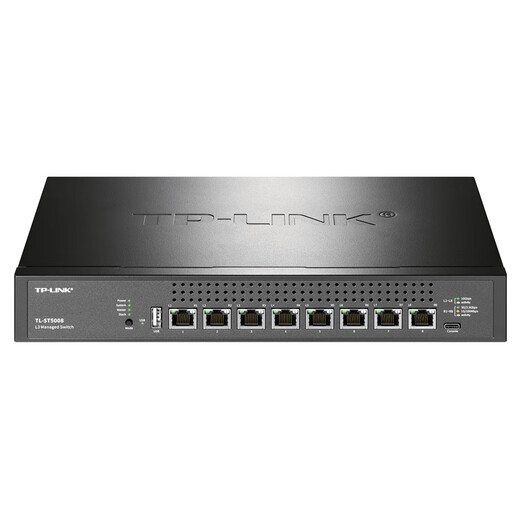 
TP-LINK 5-port 8-port 10G Ethernet 10G switch home network switch network cable splitter shunt TL-ST5008 8-port 10G full-electric port three-layer network management