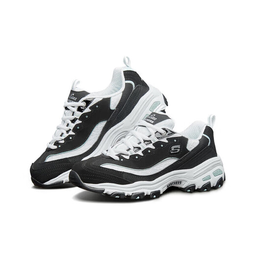 斯凯奇（Skechers）女鞋秋季厚底老爹鞋百搭熊猫鞋软底舒适外穿休闲运动鞋11959