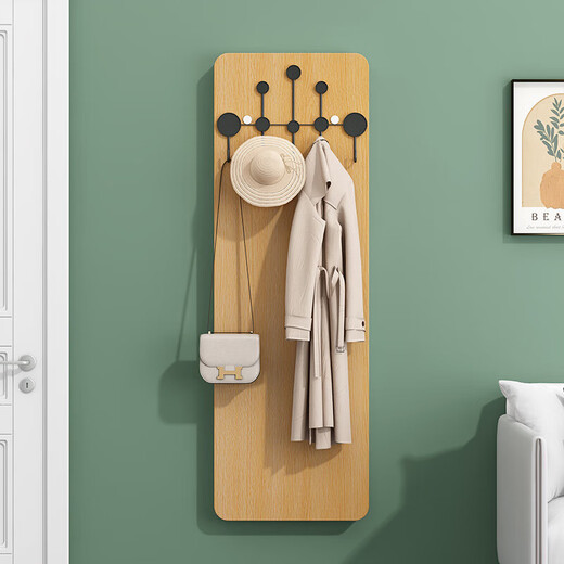 Gu und einfache massive Holzkontaktlinse Ganzkörper-Schlafzimmerspiegel Druck und Ziehen können den Wandmontiermontierter Spiegel warmes Weiß (E0 Grade Board) + Goldhaken Nicht-Mirror-Größe 120 Breite 30 cm