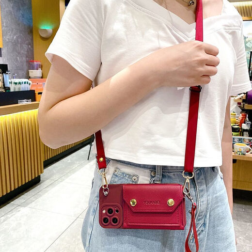 派钦vivoy100手机壳y35s17软壳防摔x90sy78斜挎挂绳s16零钱卡包y52sy3 墨绿色双层零钱包+手绳+斜挎背带 其他型号拍下联系客服备注