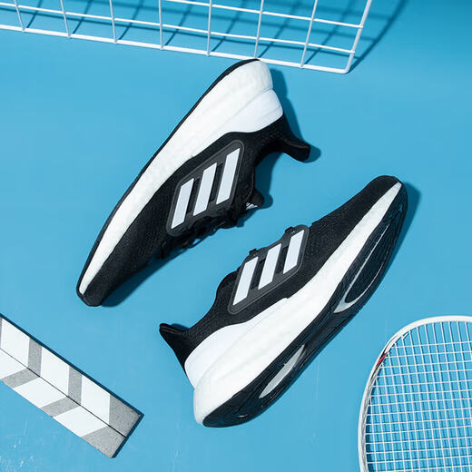 阿迪达斯 （adidas）跑步鞋男鞋冬季新品Ultraboost 21爆米花网面透气休闲运动鞋 IF4839/boost中底/黑白 40.5