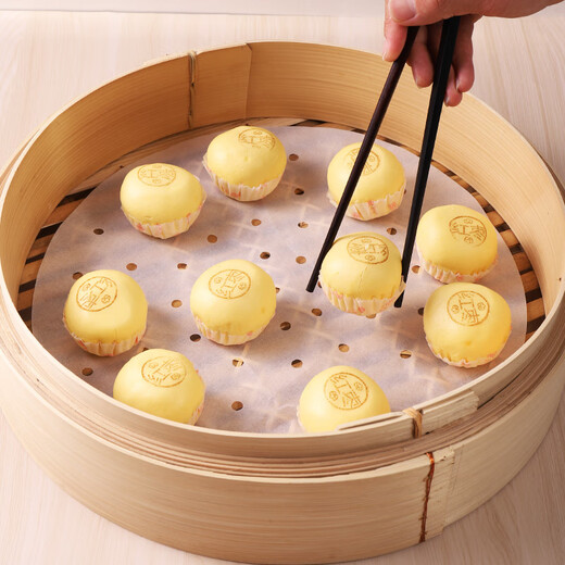 Baijie steamer paper bun pad steamed bun paper non-stick basket paper disposable steamer paper 100 sheets diameter 32cm