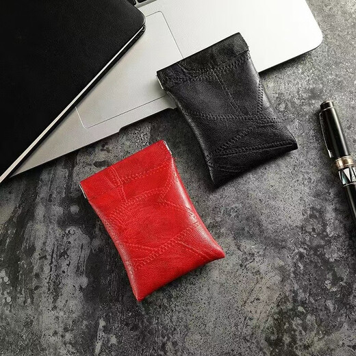 常为者家用钥匙包男女通用锁匙保护小皮套钥匙扣收纳零钱包多功能新款 棕色