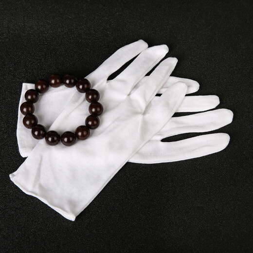 Jiaren Decoration World Wenwan Nano Gloves Beads Disk String Suede Gloves Patched and Polished Walnut Stars and Moon Bodhi Leaf Red Sandalwood Gloves Wenwan Pure Cotton Thickened Gloves Three Pairs