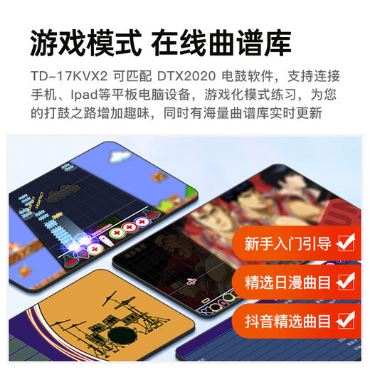 罗兰（Roland）电子鼓TD17KV2/17KVX2架子鼓成人专用电鼓考级专业级高端舞台演出 5鼓4镲 17KVX2+PA35B音箱+礼包
