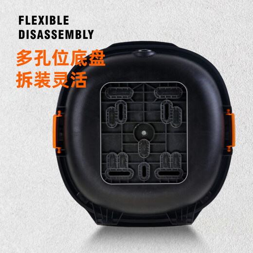 电动车后备箱贝壳箱飞碟防震通用电瓶车储物箱大小电动自行车尾箱 9928黑色