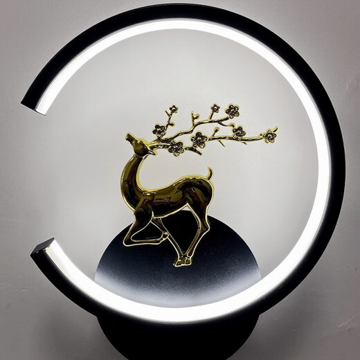 Yaoti Bedroom Bedside Warm Wall Lamp Simple Modern Living Room Background Wall Lamp Stairs Aisle Corridor Round Square Lighting White C Sika Deer Right White Light