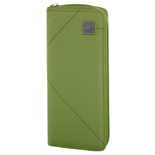 LeXON men and women's wallet long card bag clutch wallet V green